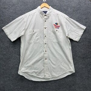 Swingster Raybestos NASCAR Northwest Shirt Mens L White Short Sleeve Casual